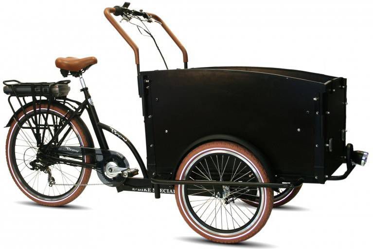 Troy Elektrische Bakfiets 26 Inch 51 Cm Unisex 7v V brake Matzwart -  Fietskopen.shop