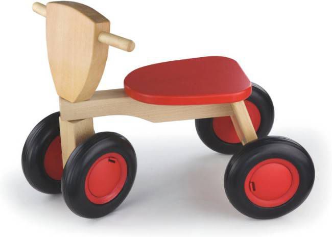New Classic Toys Loopfiets Met 4 Wielen Road Star Junior Vrijloop Rood/bruin online kopen